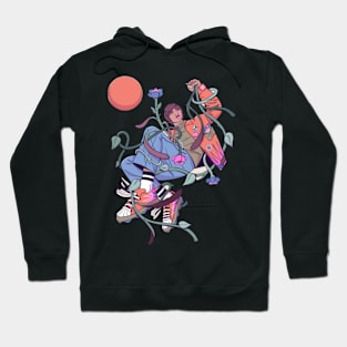 The whirlwind of life and roses Hoodie